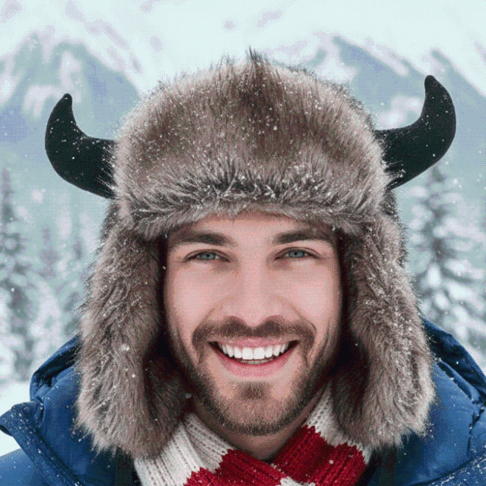 Mink Texture Faux Fur Hat Windproof Fabric Thickened Lining Ear Flap Headwear Soft Touch Unisex Style Winter Trapper Caps