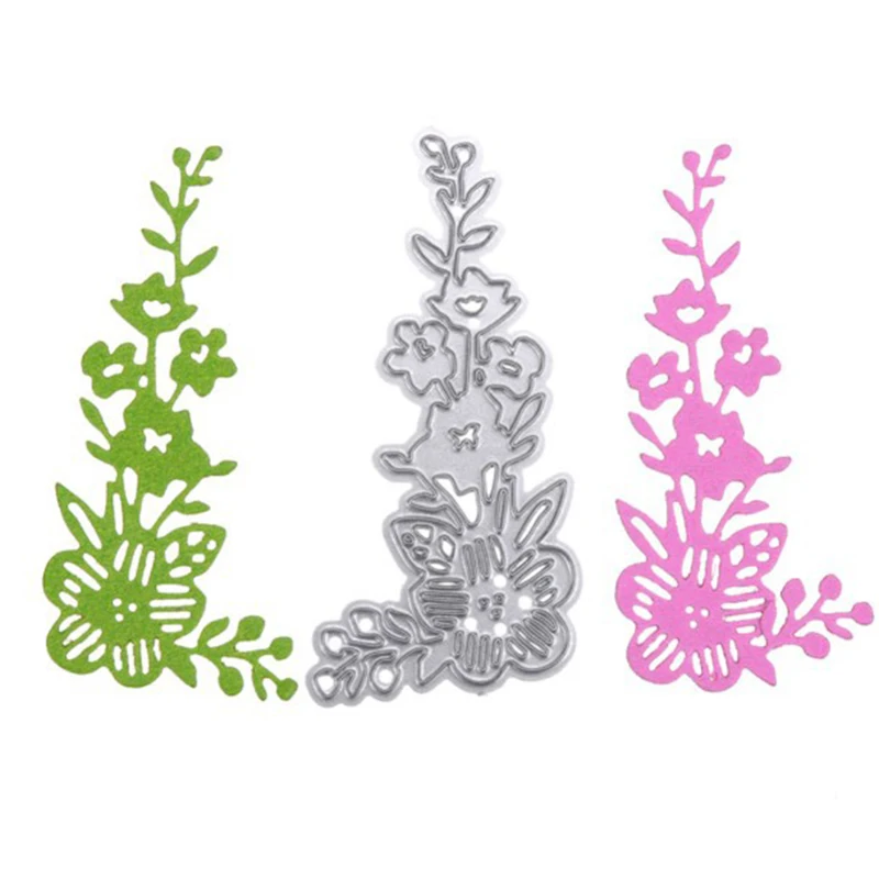 

Album Cards Decorated with Flowers Metal Cutting Dies for DIY Scrapbooking and Card Making Decor Embossing Craft Die Cut