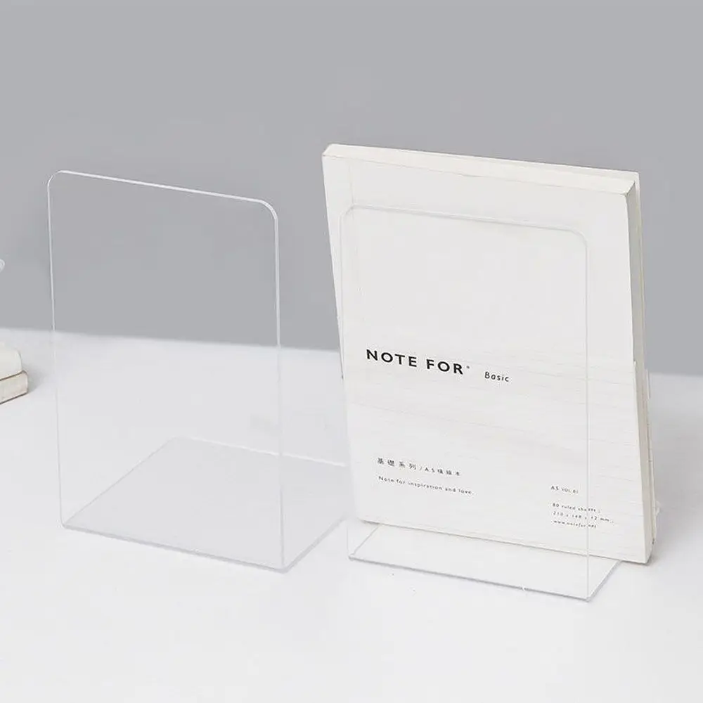 

Frame Document Holder Desk Organizer Bookend Acrylic Bookends Book Display Stand Transparent Bookends Book Stand Holder