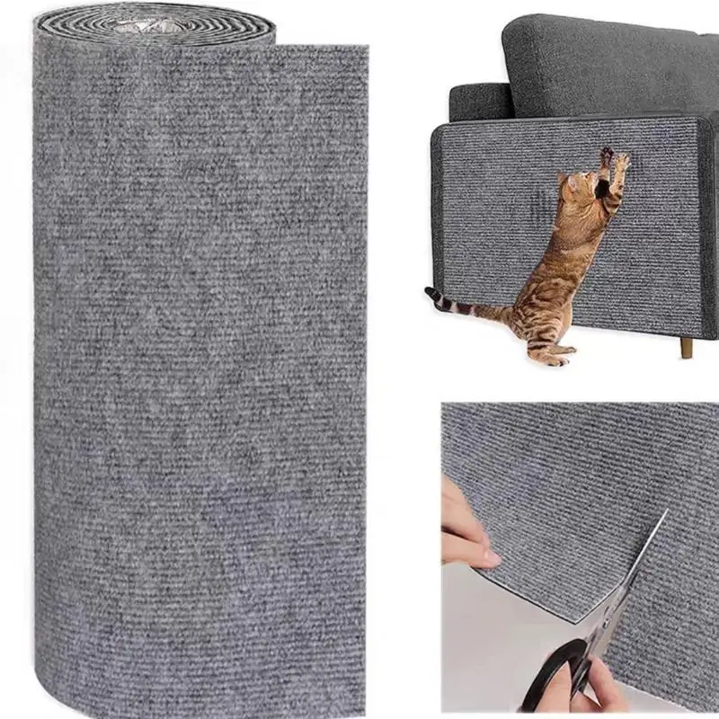 [S]Self-Adhesive Cat Mat Trimmable Cat Carpet Wear Resistant Corner Wall Protection Cat DIY Scratch Sofa Furniture Protector