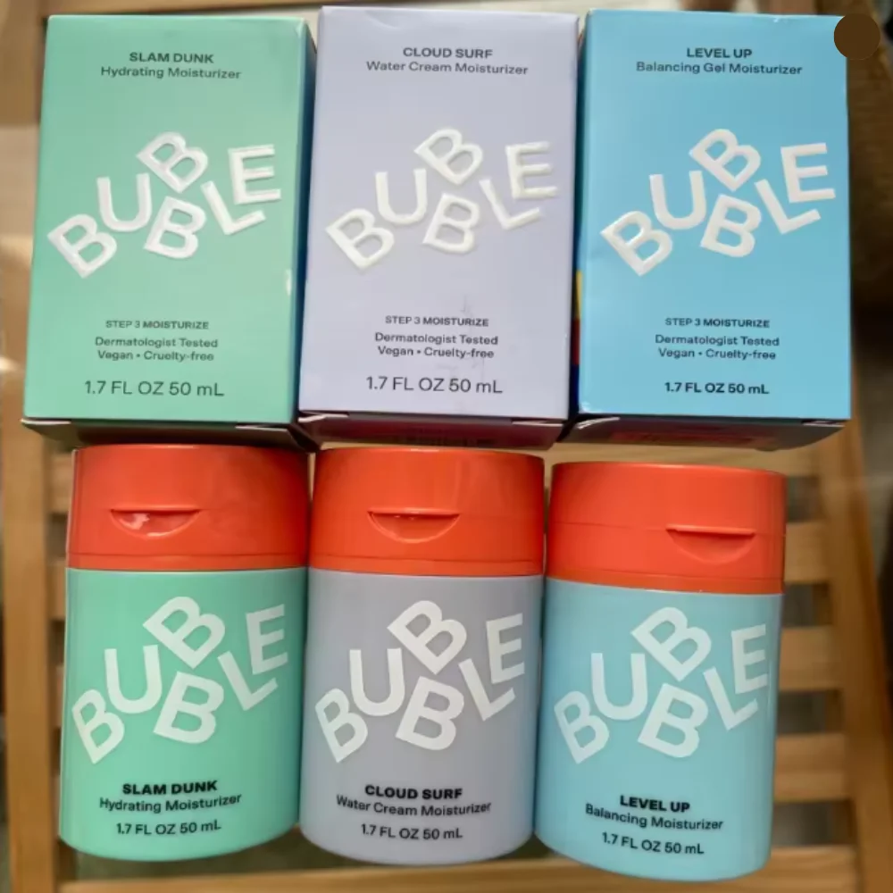 كريم ترطيب الوجه الفقاعي يحسن نسيج البشرة، مرطب الوجه المتقدم المتوازن - جل مرطب للعناية بالبشرة