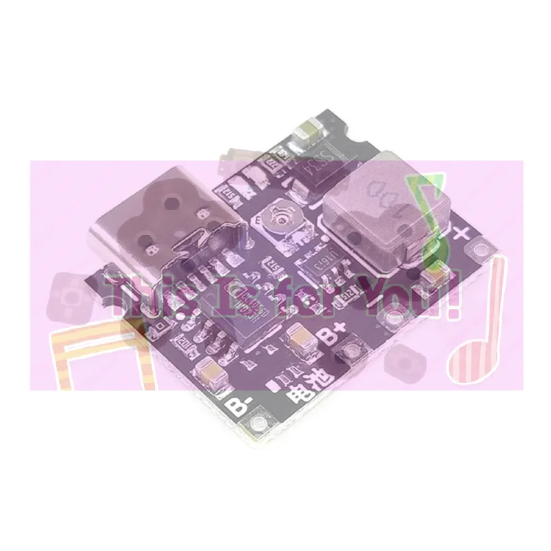 1Pcs Type-C Booster Converter Module 18650 Lithium Battery Charging Discharging Board 3.7V To 5/9V 2A DC-DC Step Up Boost Modul