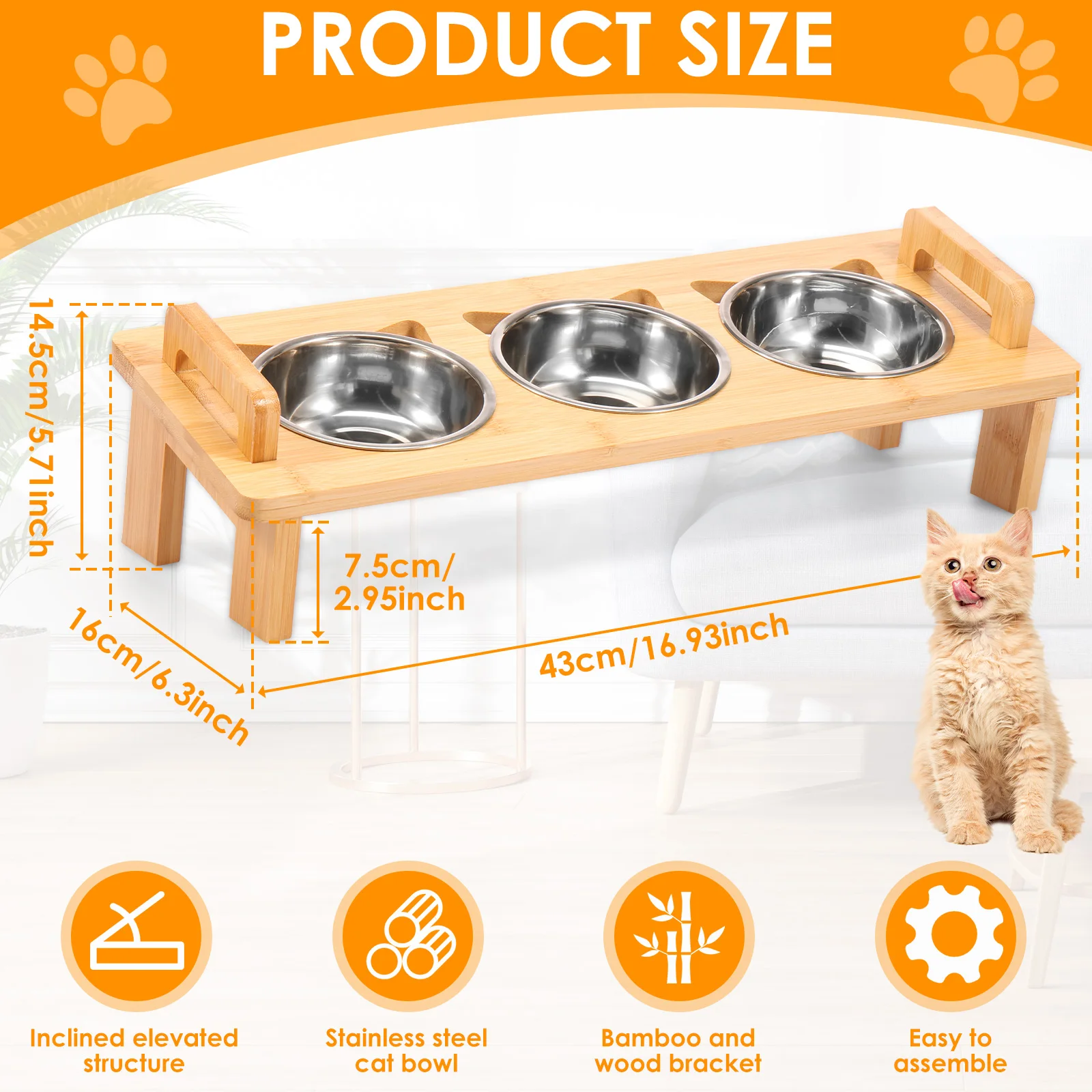 24 inch elevated dog bowl Elevated Dog Bowls with Adjustable Legs and Spill-Proof Semi-Encirclin   HANAMYA