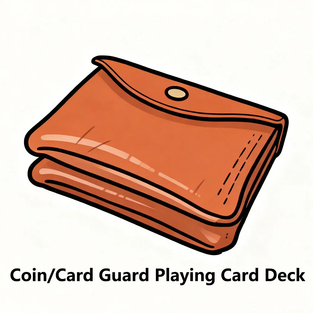 

Coin/Card Guard Playing Card Deck Magic Carrier Case Magician Accessories Coin Card Storage Bag Retro Style Props