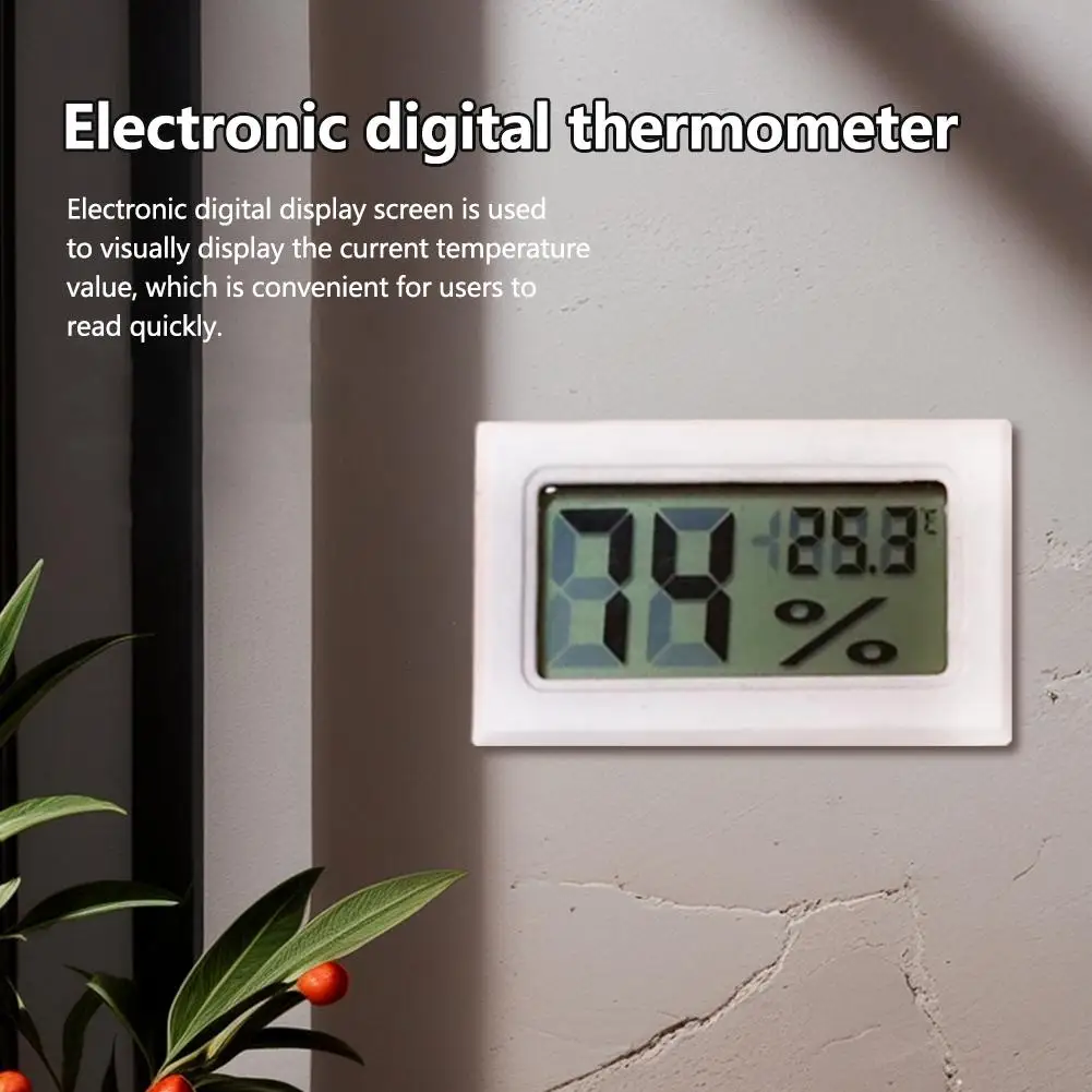 FY-11 Embedded Digital Thermometer Hygrometer - Electronic Digital Temperature Humidity Meter Accurate Indoor Outdoor Measuring