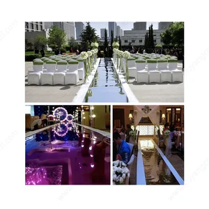 مرآة السجاد عداء الزفاف مسار عداء المرحلة الفضة 10 م / 32.8 قدم السجاد الذهب الأبيض DIY الكنيسة مأدبة حزب خلفية الديكور أعلى 10 مبيعات لسجاد الكنيسة - رقم 9