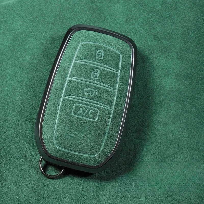 For Toyota BZ4X BZ RAV4 Wildlander Smart Key Suede Full Protection Anti-Scratch Key Holder Accessories