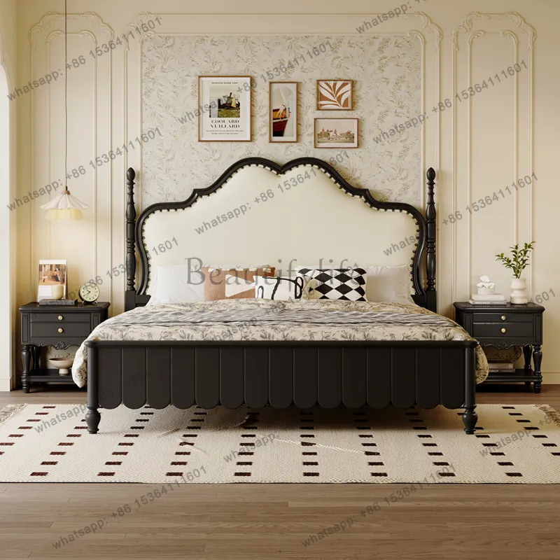 FG Headboards Modern Bed Bedroom Double Space Saving Girls Luxury European Bed Simple Sleeping Letto Matrimoniale Unique Furnitu