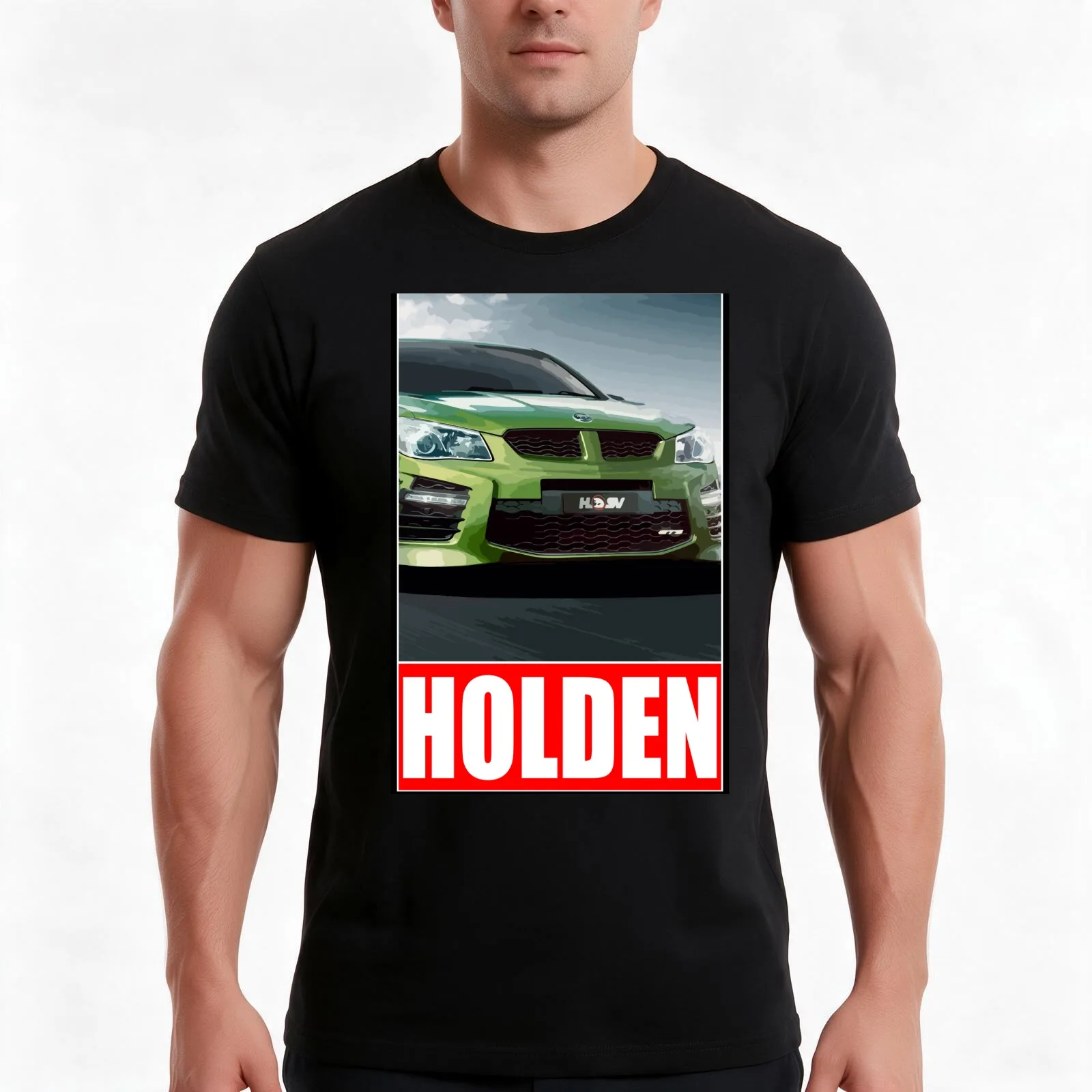 Commodore HSV T-Shirt Summer Casual Cotton Tee Oversized Streetwear Tops Vintage Graphic Print Loose Fit Short Sleeve
