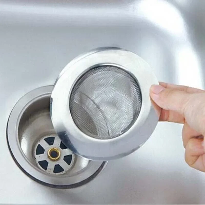 Stainless Steel Bathtub Hair Catcher Stopper Shower Drain Hole Filter Trap Kitchen Metal Sink Strainer Floor