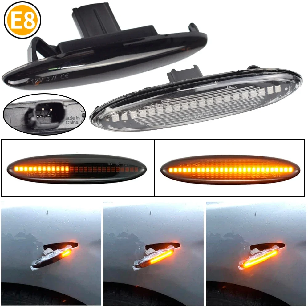 1Pair Led Dynamic Side Marker Turn Signal Light For Lexus IS250 IS350 SC430 Toyota MARK X REIZ CROWN UZZ40 Highlander Camry 40