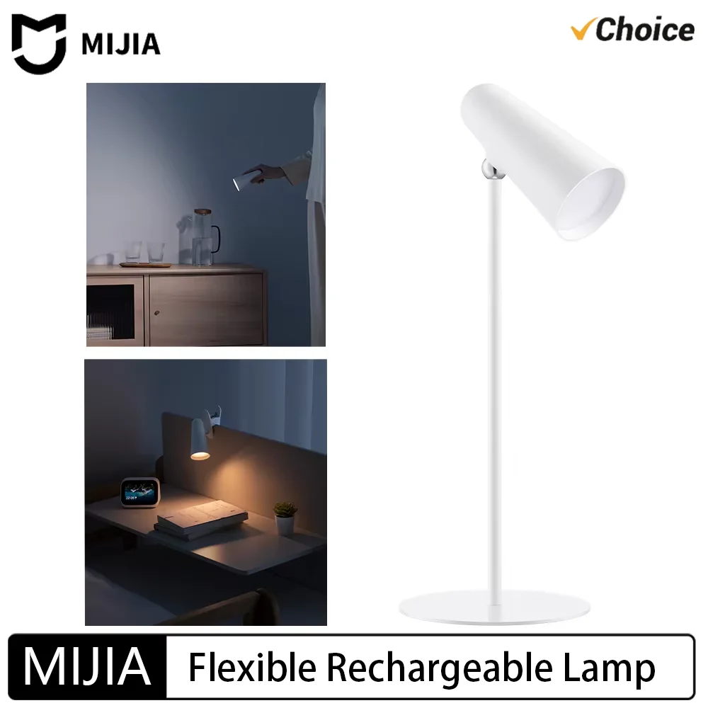

New Mijia Multifunction Desk Lamp Type-c Rechargeable 3 In 1 Portable Reading Table Rendering Light Clip Lamp Flashlight