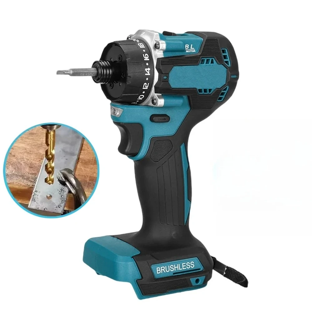 

280N.M 1/4in Cordless Electric Screwdriver Portable Brushless 20+1 Torque Rechargeable Mini Drill for Makita 18V Battery