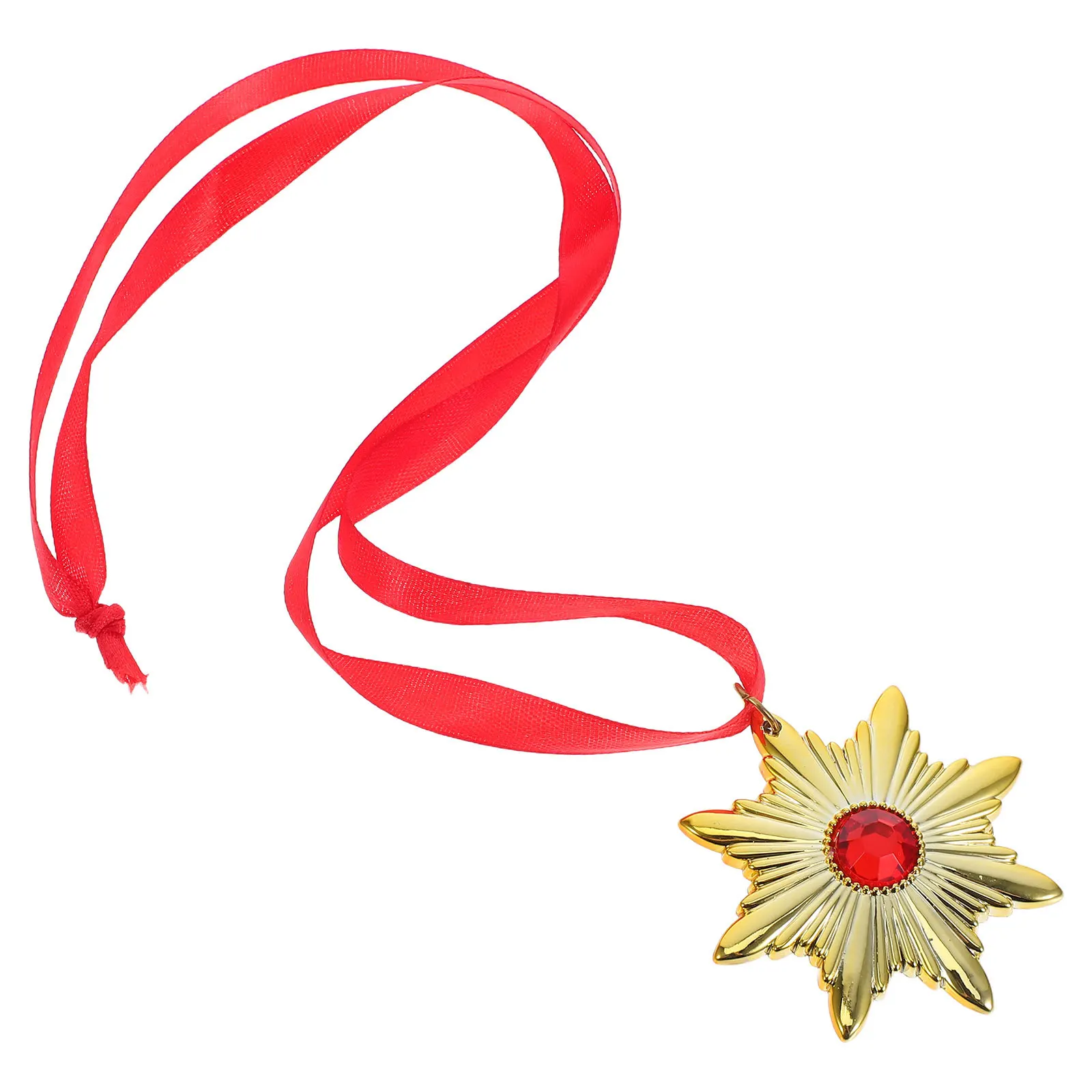 

Vampire Badge Necklace Accessories Decorations Pearl Halloween Cosplay Props Plastic Medal Lanyard Party for Women