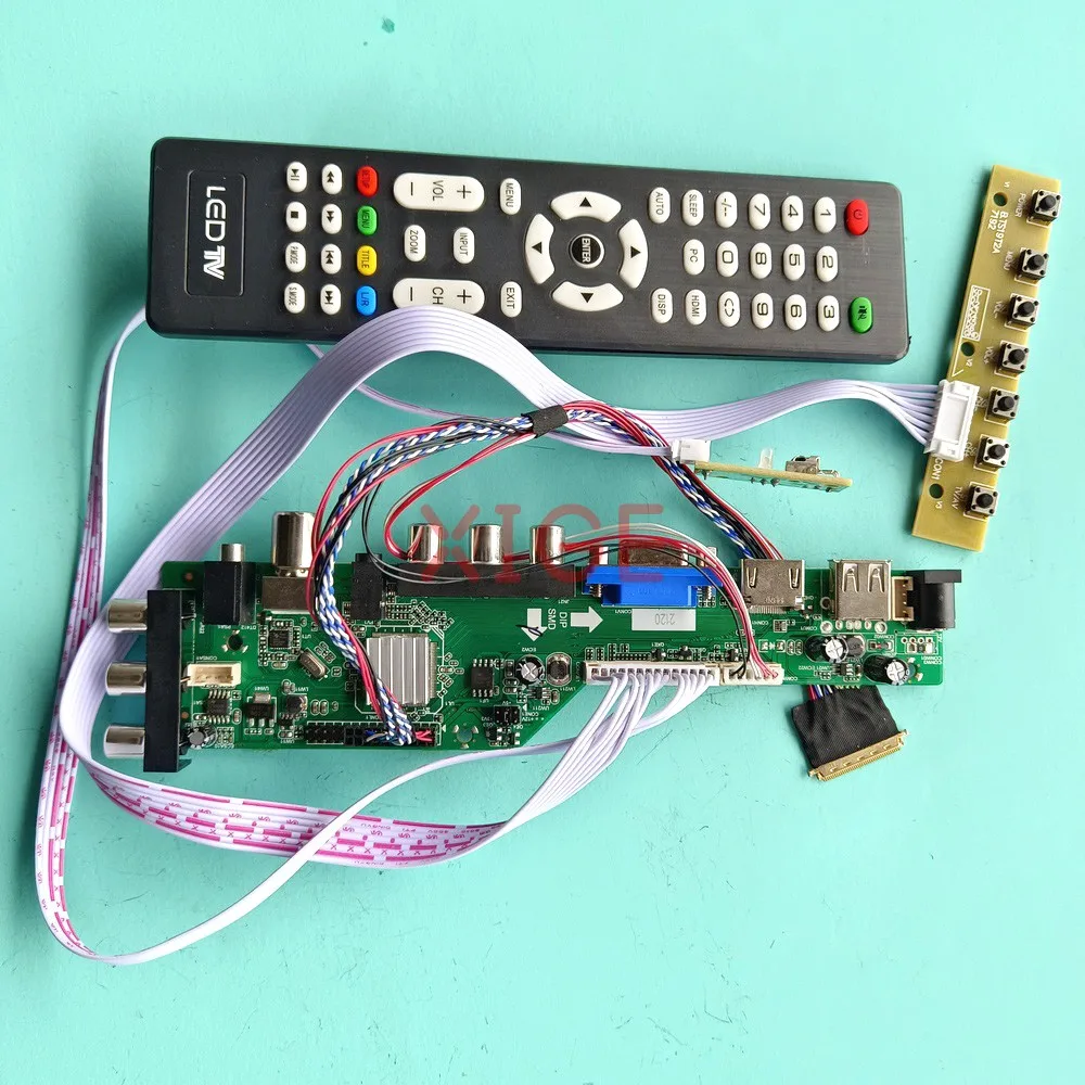 

Kit DIY Driver Controller Board For B156XW04 V0/V1 B156XW04 V5/V6 Laptop Panel 1366x768 DVB-C/T AV/USB/DHMI/VGA 15.6" 40Pin LVDS