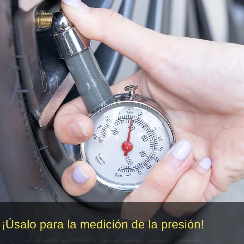 Metal Car Tire Air Pressure Gauge, Medidor De Pneus De Automóvel, Veículo Tester, Sistema De Monitoramento, Ferramenta De Medição, Corrida De Caminhão, Auto