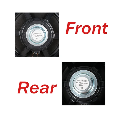 Imagen 2 del producto Para Audi A6 C7 2011 2012 2013 2014 2015 2016 Altavoz de puerta delantera trasera automática bocina de graves medios trompeta 4G 2035415 4G 1035411