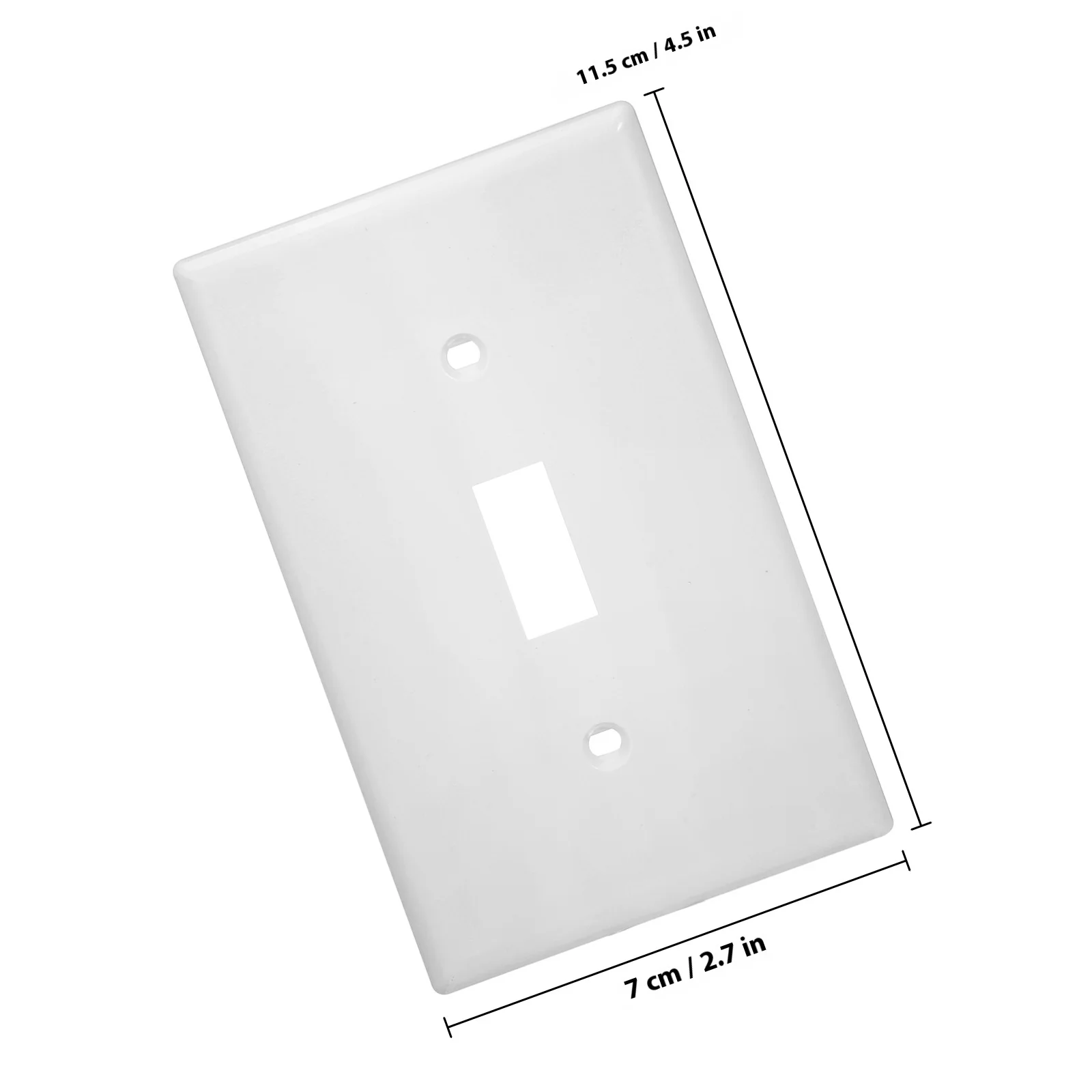 4Pcs Toggle Switch Plate Wall Plate Polycarbonate Impact-Resistant Easy Replacement Electrical Light Switch Cover