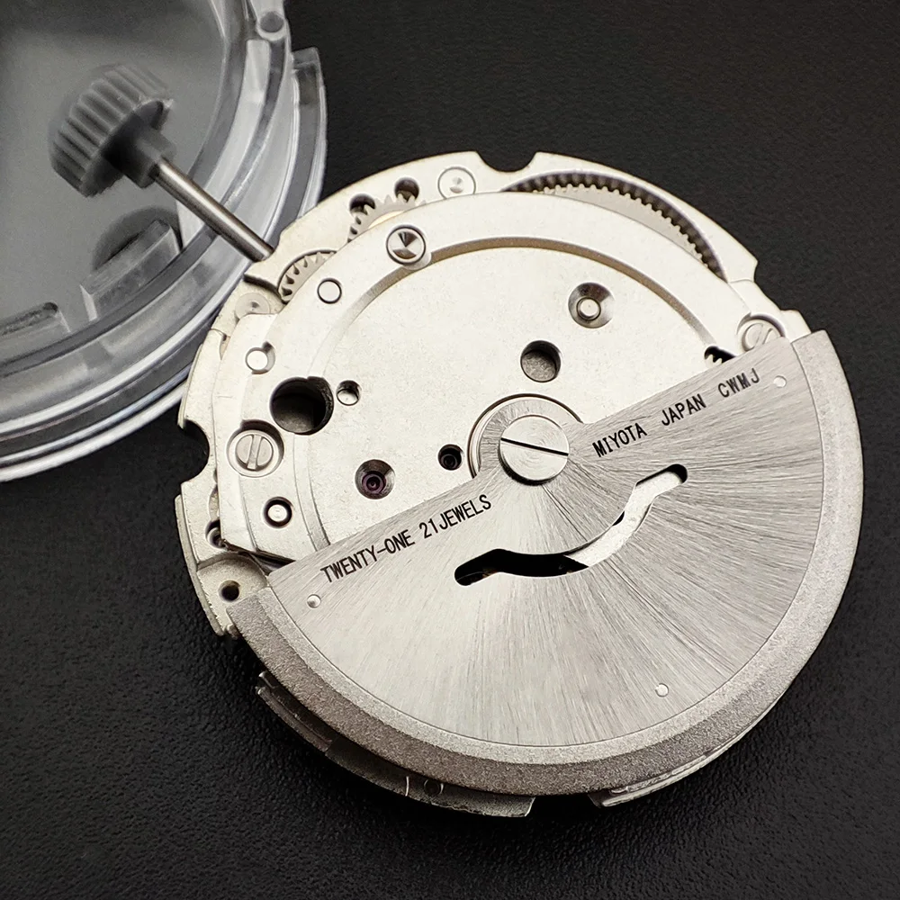 حركة Miyota8215 موضع الساعة 6 حركة ميكانيكية أصلية عجلة التاريخ الأبيض حركة أوتوماتيكية ذاتية الملء عالية الدقة #3