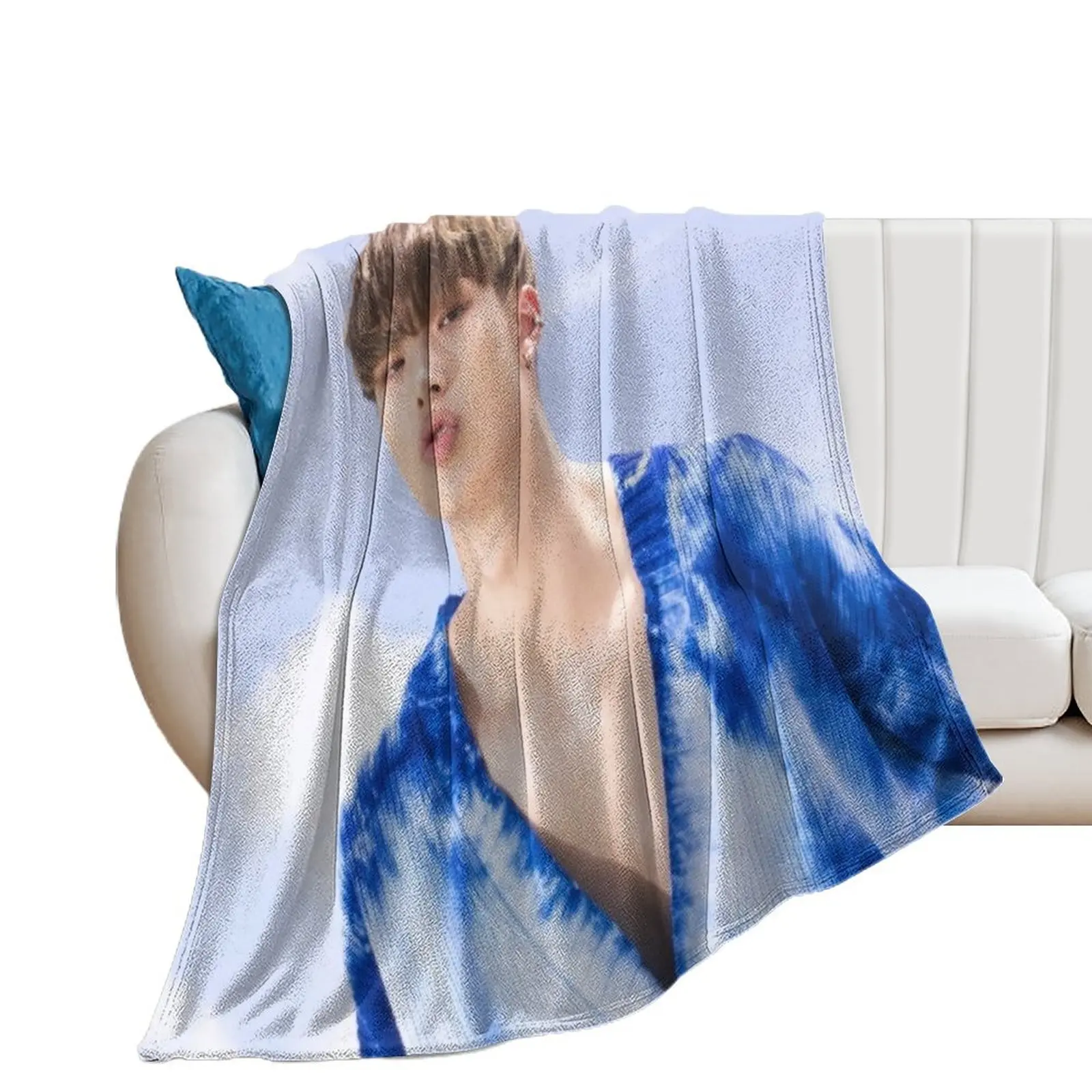 Ateez Mingi Throw Blanket Sofa Cute Soft Big Decorative Sofas Blankets