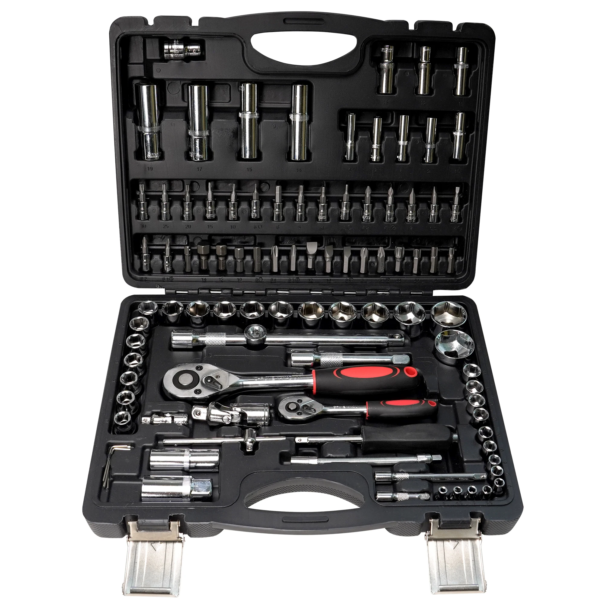 

95 in 1 Socket Wrench Set, CRV Steel 1/4" & 1/2" Drive Ratchet Socket Tool Kit with Storage Case for Car Repair Household DIY Workshop Maintenance
