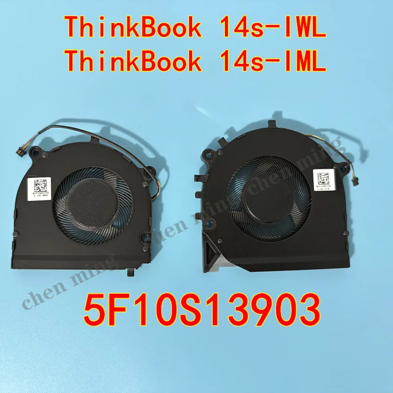 5F10S13903 NEW  for Lenovo ThinkBook 14s-IWL 20RM 14s-IML 20RS Fan Laptop CPU GPU Cooling Fan