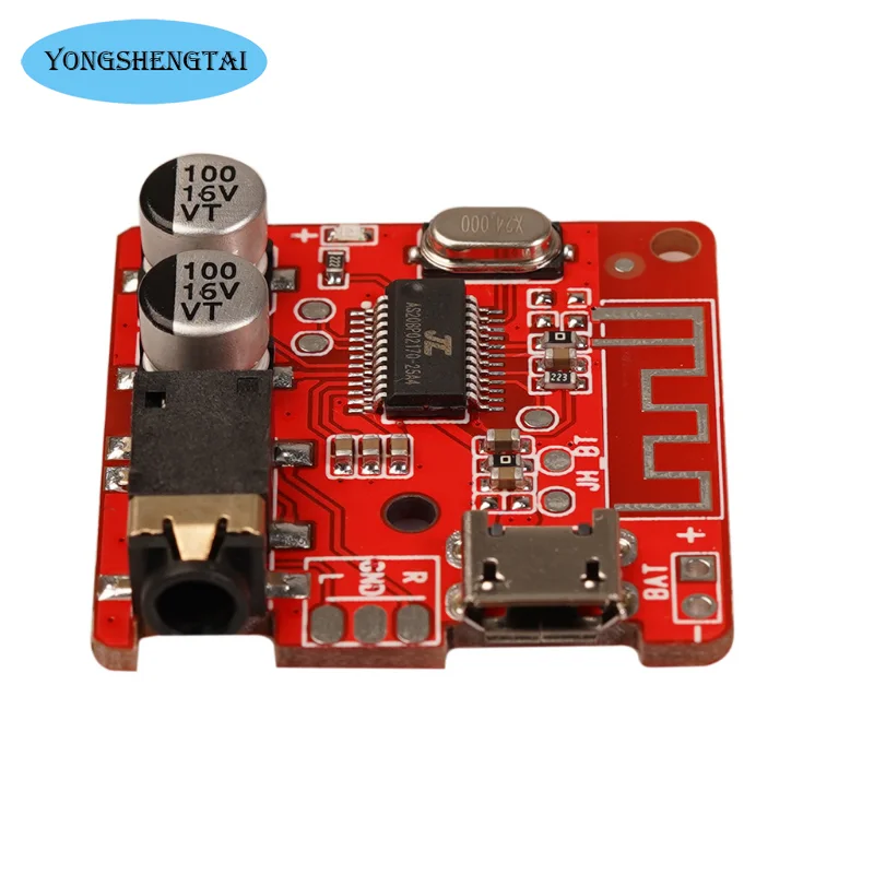 Bluetooth 5.0 modul penerima Audio ponsel 3.5mm antarmuka Stereo Output Power Amplifier Bluetooth Audio PCB