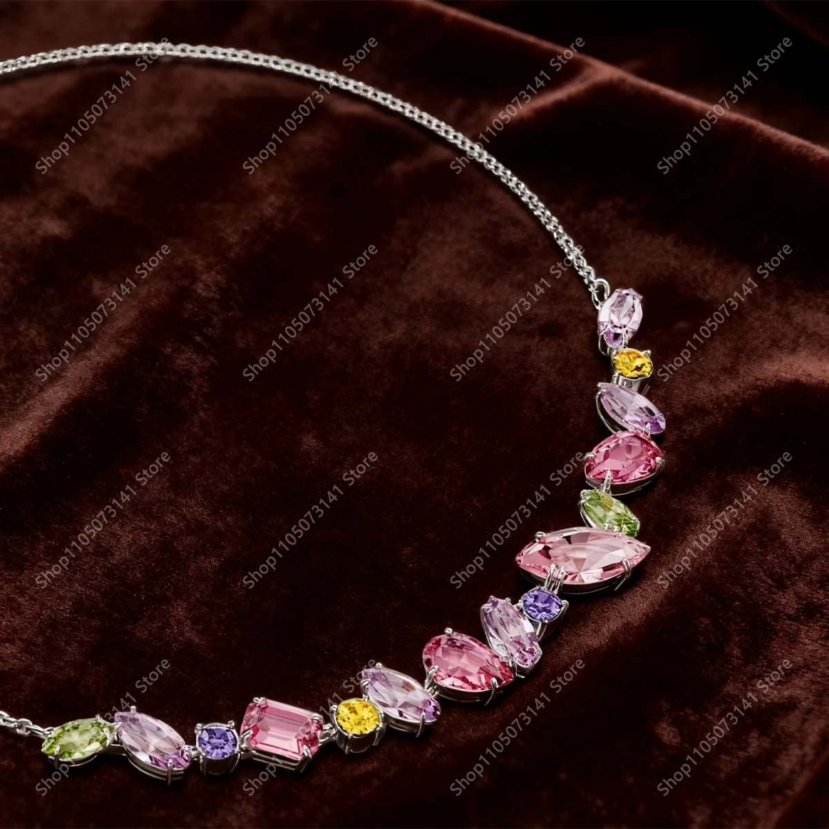 

Fashionable Light Luxury Sparkling Neck Wrapping Necklace Pendant Party Trendy Versatile Jewelry - Birthday Gift