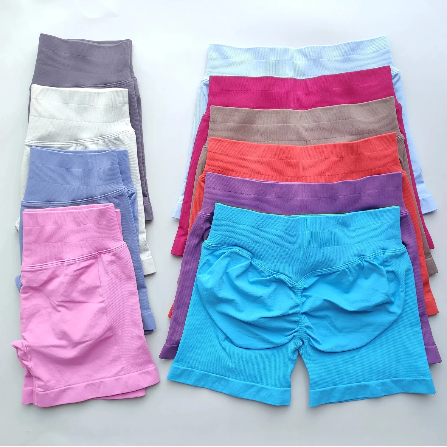 Shorts Gym Shorts Women Fitness Sports Low Ribbed Band Workout Scrunch Butt Yoga Booty Running Short Pants