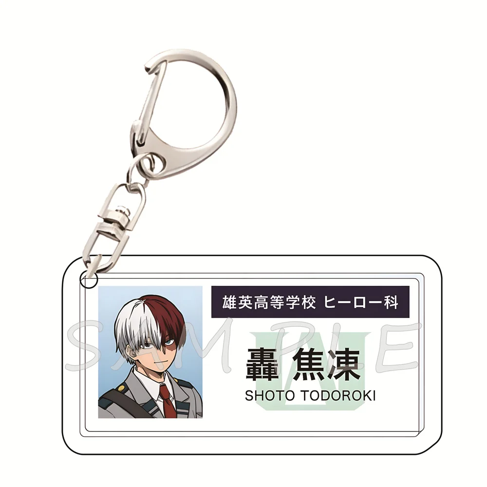 My Hero Academia 6cm Acryl-Schlüsselanhänger im UA High School Ausweis-Stil, Anime-Sammlerstück, Taschenanhänger, Auto-Schlüsselzubehör, Fan-Geschenk – Detail 9