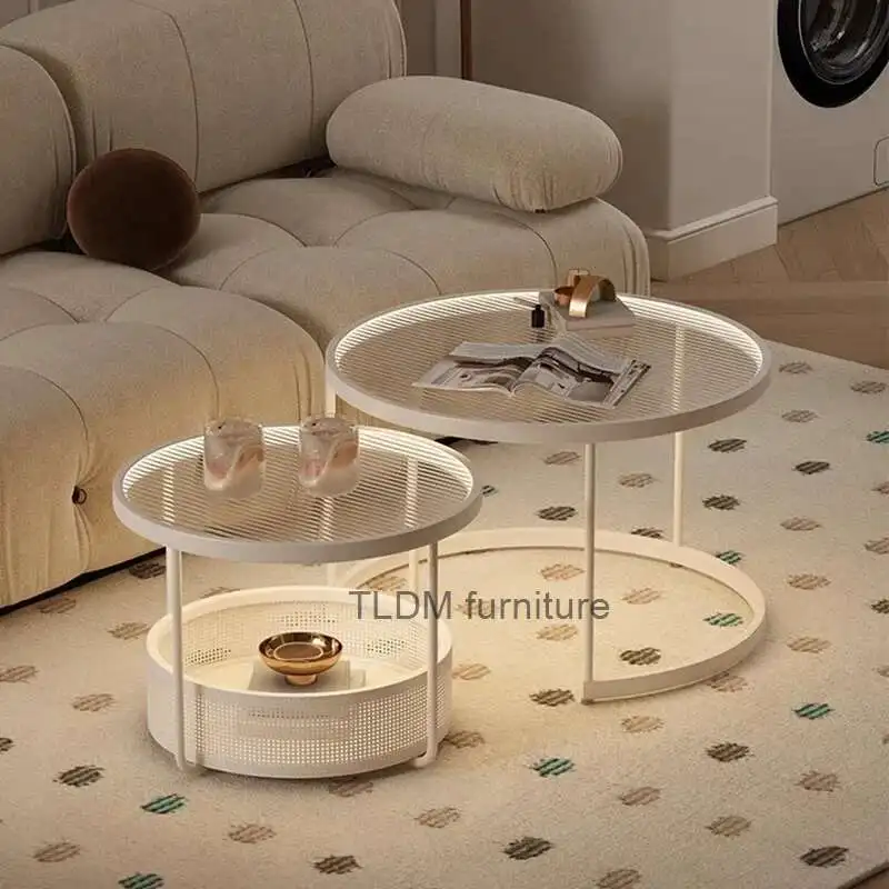 

Designer coffee table, book circular drawer, TV coffee table with storage photo album, Meubles De Salon entrance hall furniture