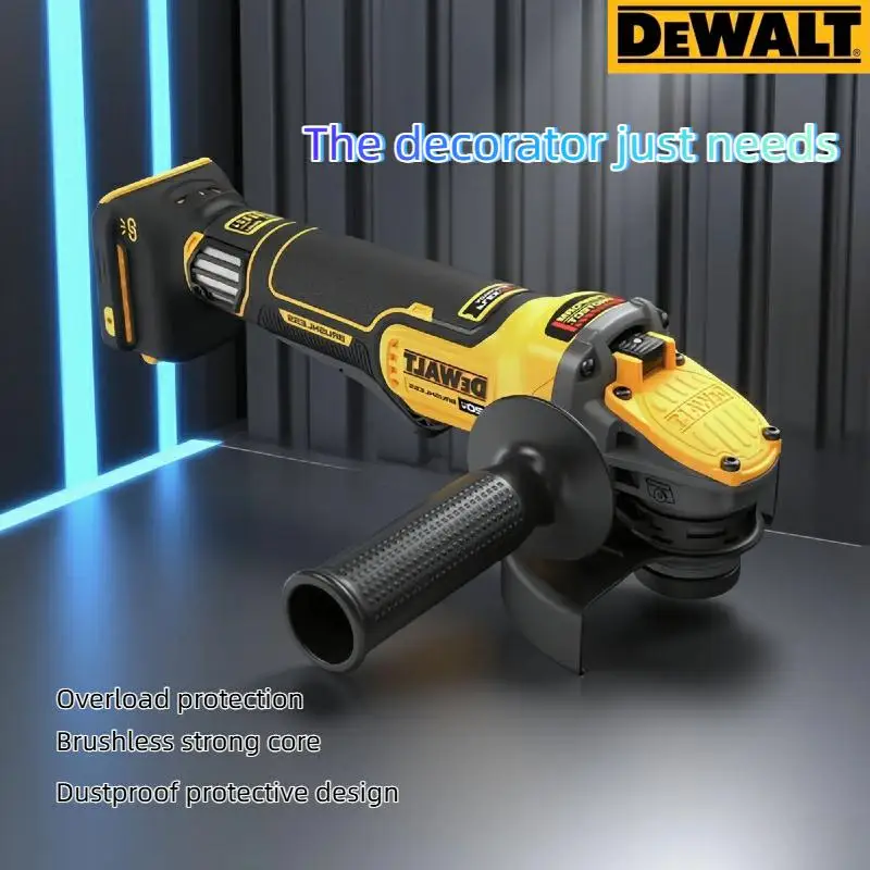 DEWALT DCG416 20V Cordless Grinder: 125mm Brushless Power Tool for Precision Cutting & Polishing (Bare Tool)