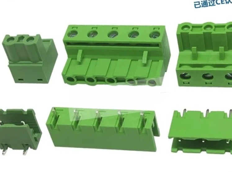 Complete set of KF 2EDG7.62MM 2/3/4/5/6/8P plug-in PCB terminal blocks, straight pins, 1 piece
