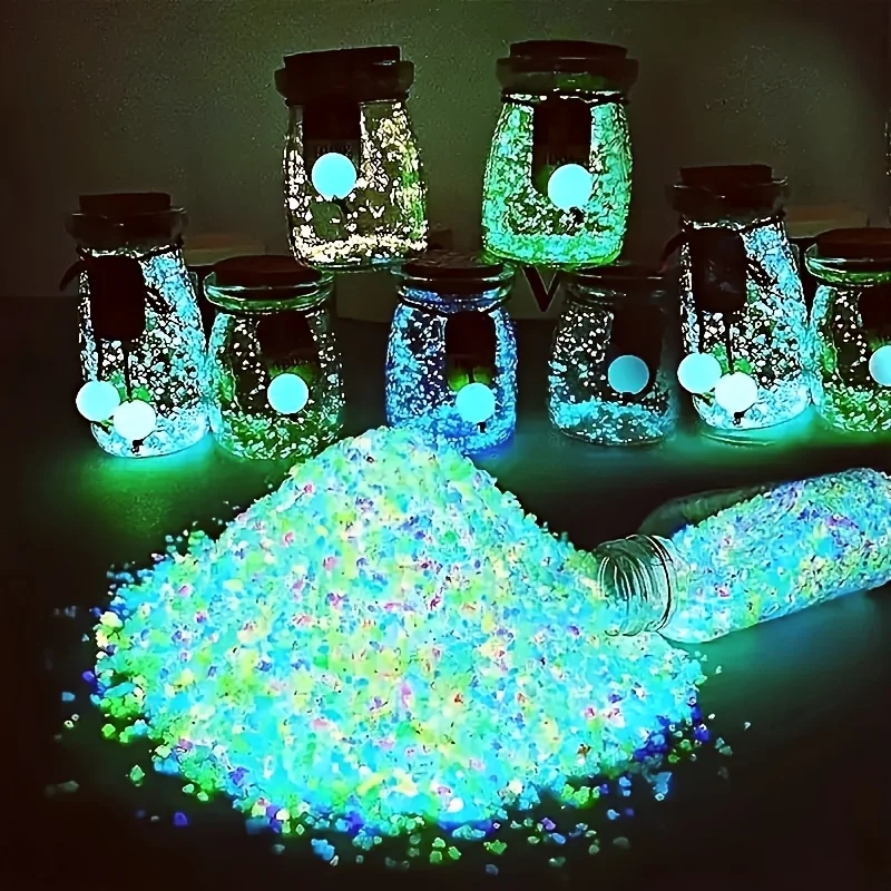 Glow-in-the-Dark & Luminous Sand Stones for Aquariums,Gardens,Potted Plants,Succulent Terrariums & DIY Nighttime Home Decor