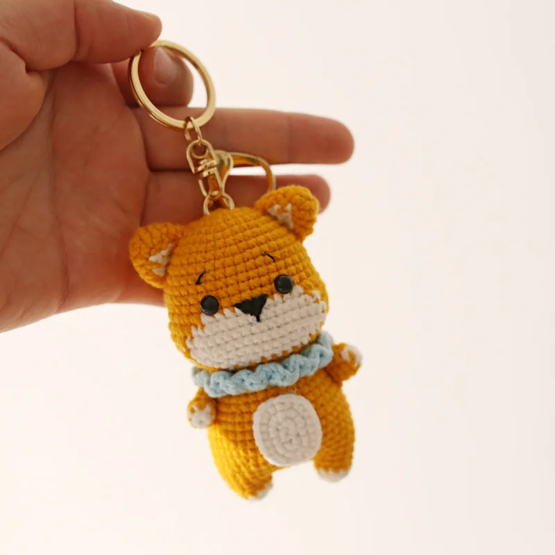 Cartoon Zodiac Series Dolls DIY Hand-knitted Mobile Phone Car or Keychain Cute Ornaments