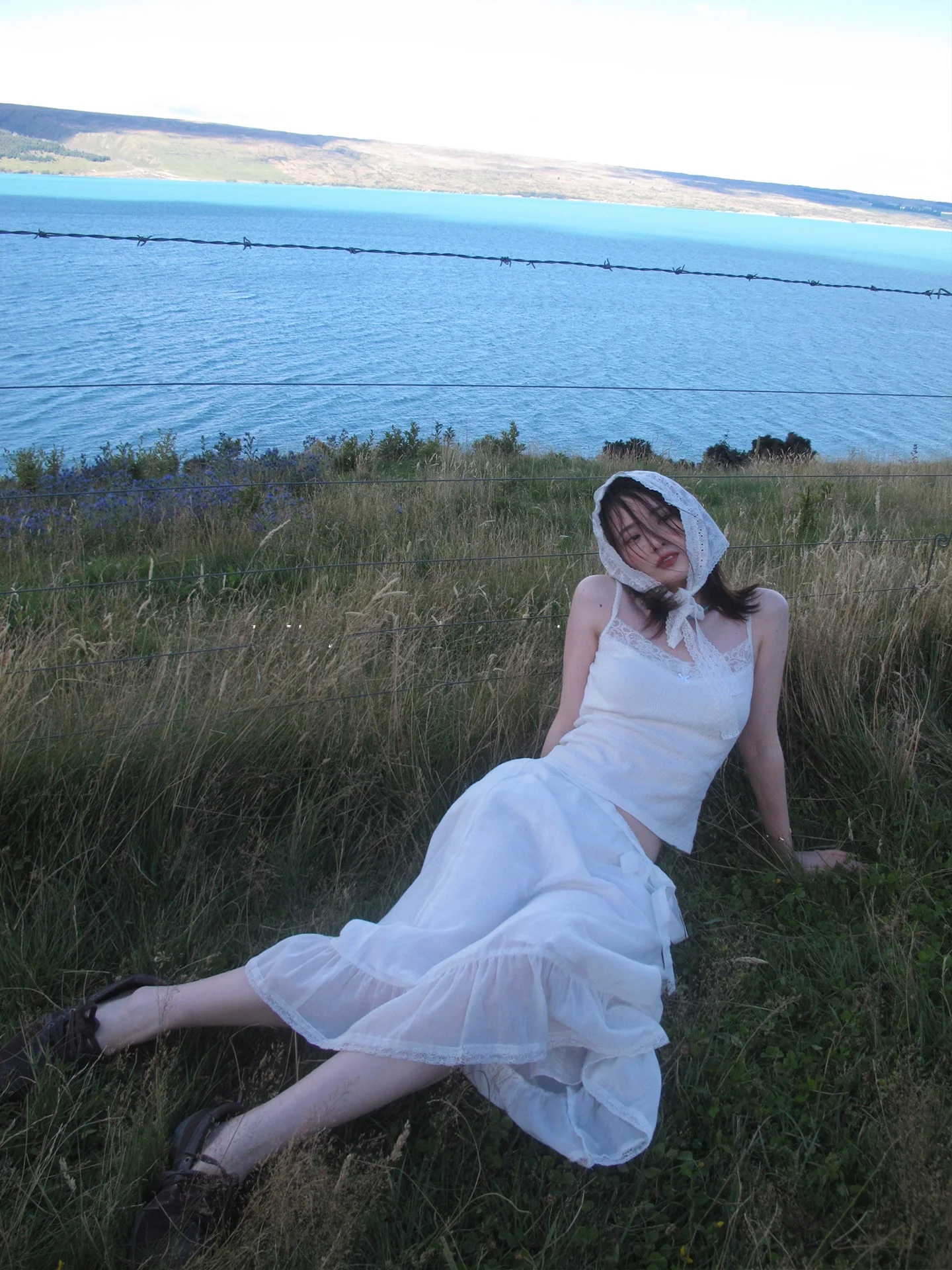 

Женская полуюбка свободного кроя из чистого хлопка с кружевной отделкой, универсальная летняя юбка с низкой талией, хлопковая ткань