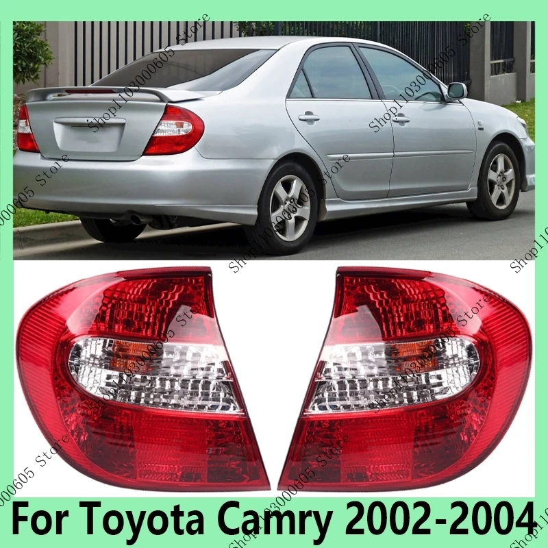 For Toyota Camry 2002 2003 2004 Auto Accessories Tail Lights No Bulb Turn Signal Daytime Running Light Brake Driver Light Case