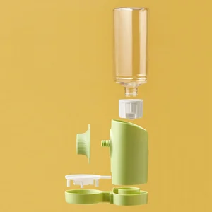 Dispenser Air Pengumpan Hewan Peliharaan Otomatis Hewan Peliharaan Mangkuk Gantung Botol Air Dispenser Wadah Makanan untuk Anak Anjing Kucing Kelinci Marmot 10 mangkuk makanan kelinci penjualan terbaik - №