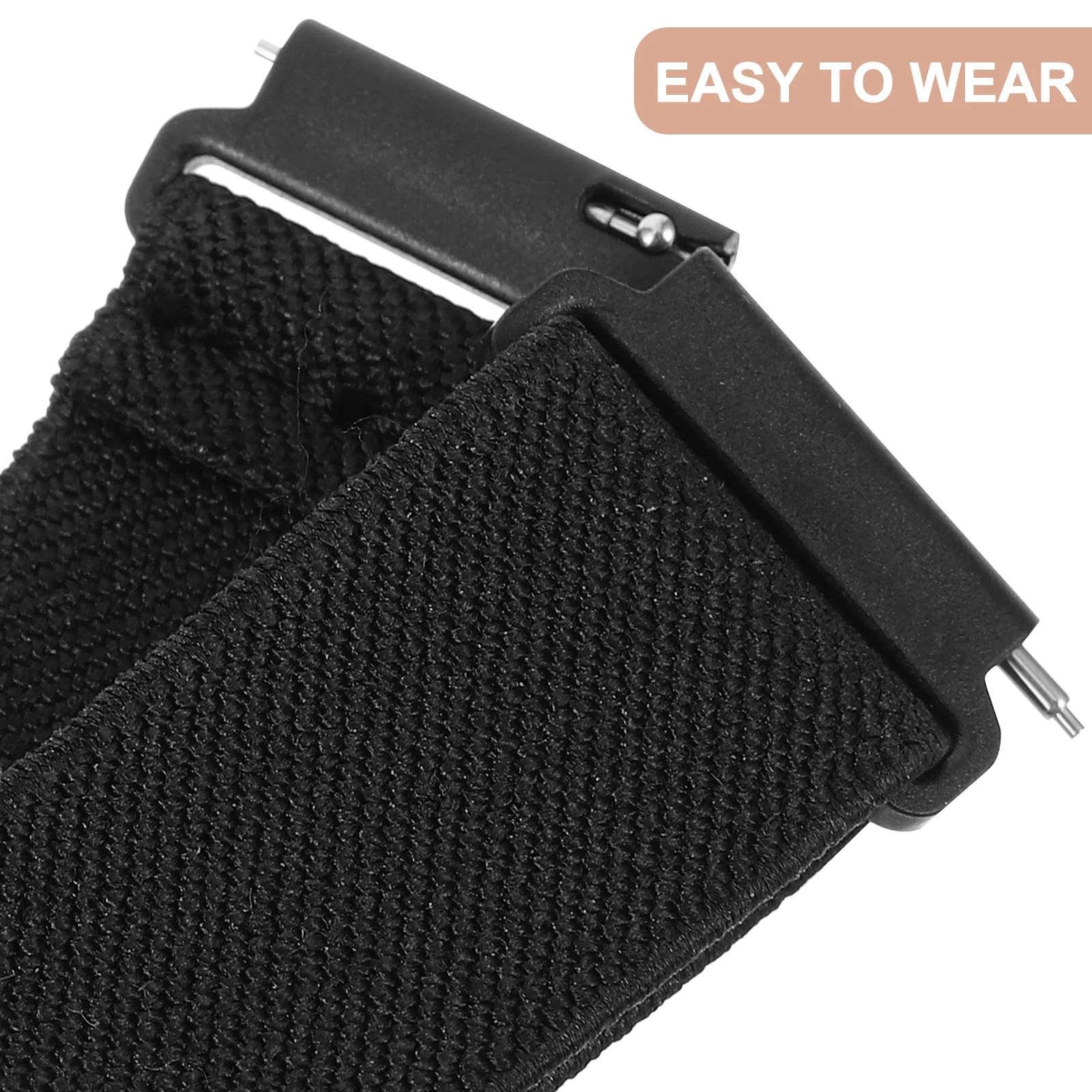 Watch Band Nylon Watchband Fashion Strap Adjustable Wrist Black Adults Mens Bands Women's Miss