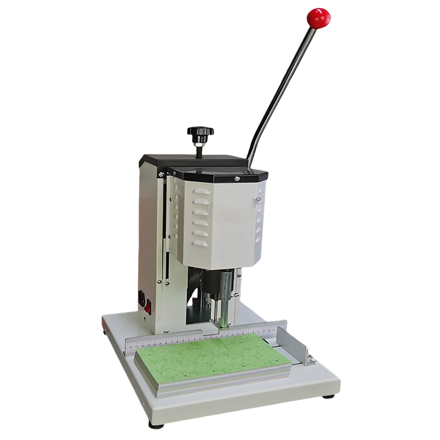 Desktop Heavy Duty Multifunctional New Condition Manual Feeding Motor Core Electric Hole Paper Punching Machine For Notebook