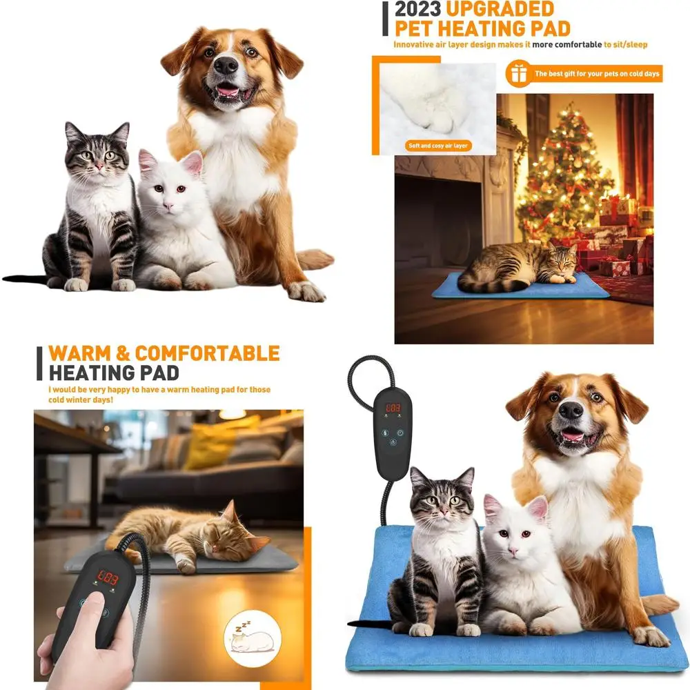 

Крытая водонепроницаемая грелка для собак и кошек с защитой от укусов и таймером