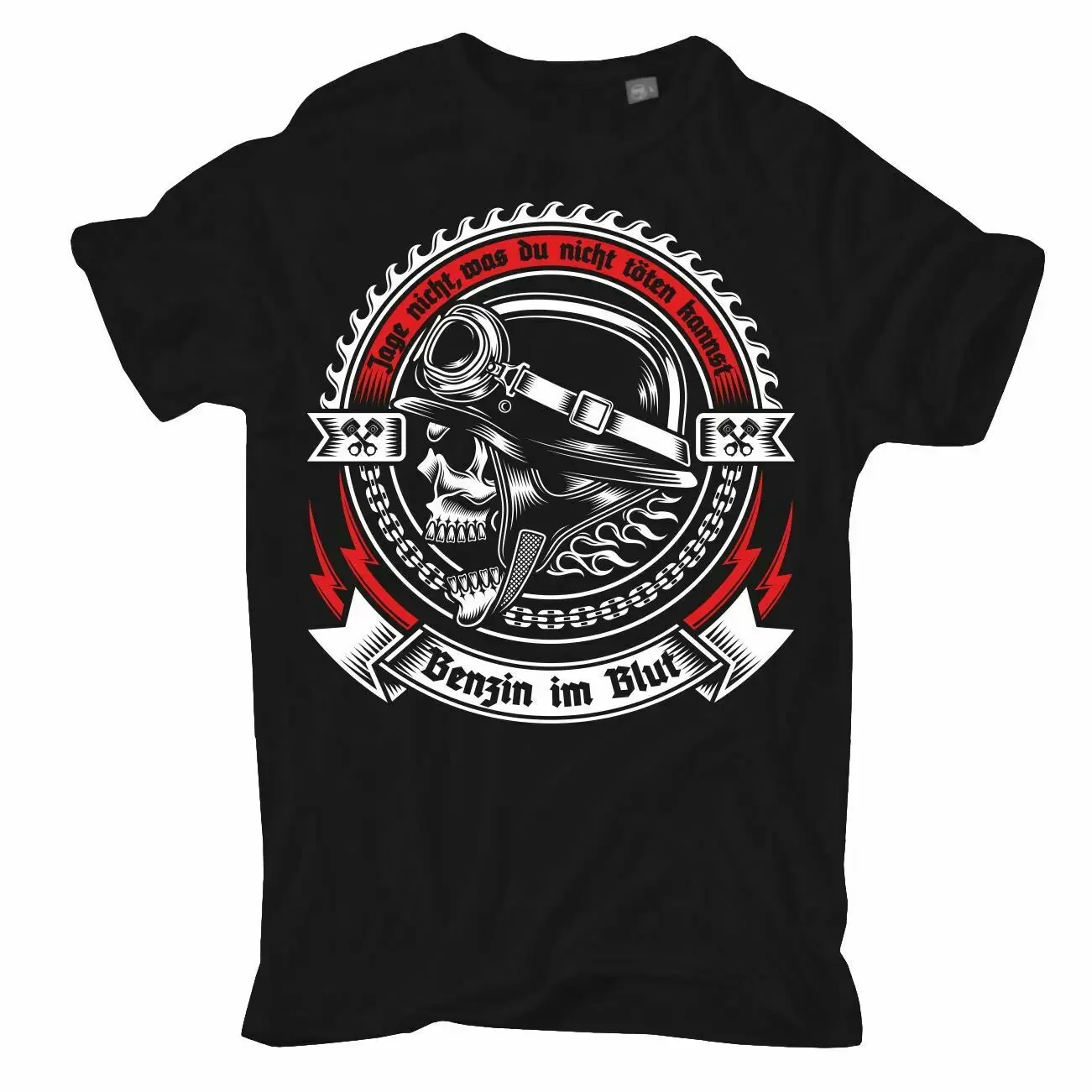 Petrol In Blood. Oldschool Motorcycle Biker Riding Motorcyclist Gift T Shirt. New 100% Cotton O-Neck Casual T-shirt Streetwear