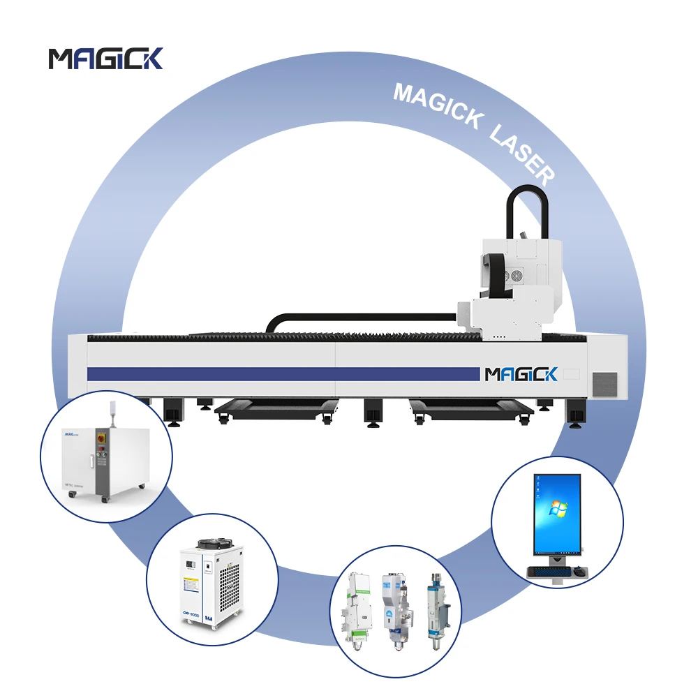 Good Quality Metal Sheet Cutting Machine MK-3015S Raytools Optical Lens Cutting Machines