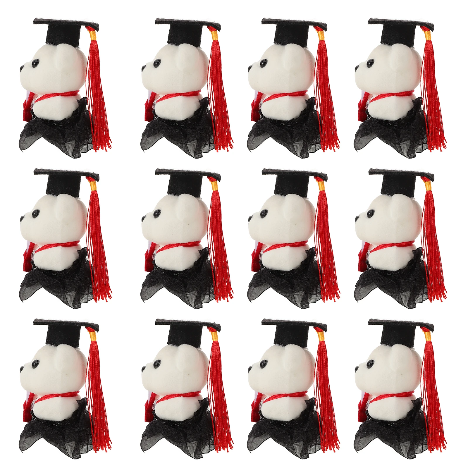 

10 Pcs Dr Bear Graduation Decorations Mini Stuffed Animals Gifts Bouquet Materials Season Party