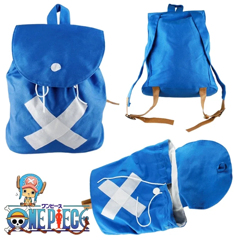 

Цельные сумки на плечо Tony Chopper, студенческие рюкзаки, аниме, парусиновые школьные сумки на шнурке, креативный реквизит для косплея с героями мультфильмов