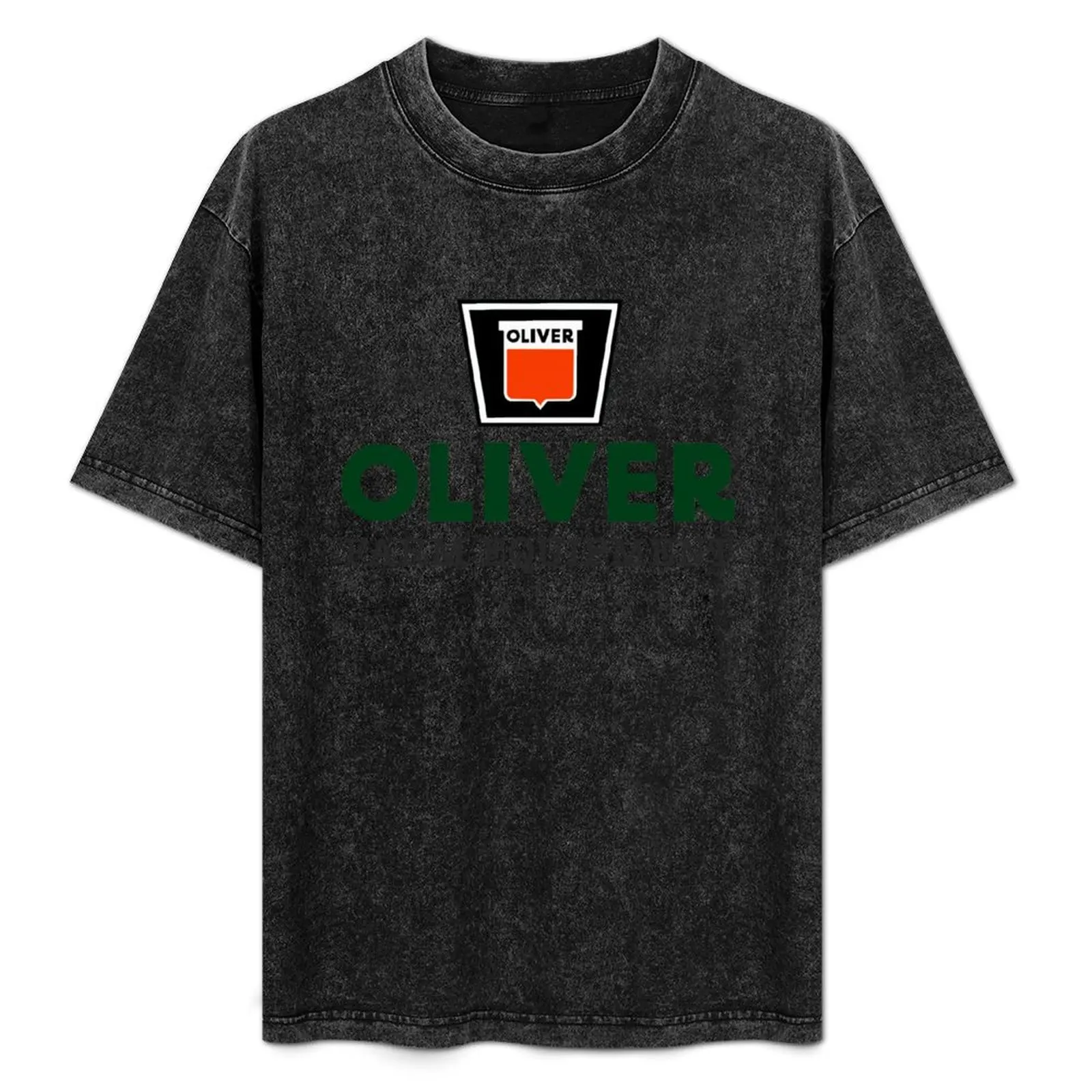 

Oliver Farming Equipment T-Shirt Plus Size Simple Casual Top