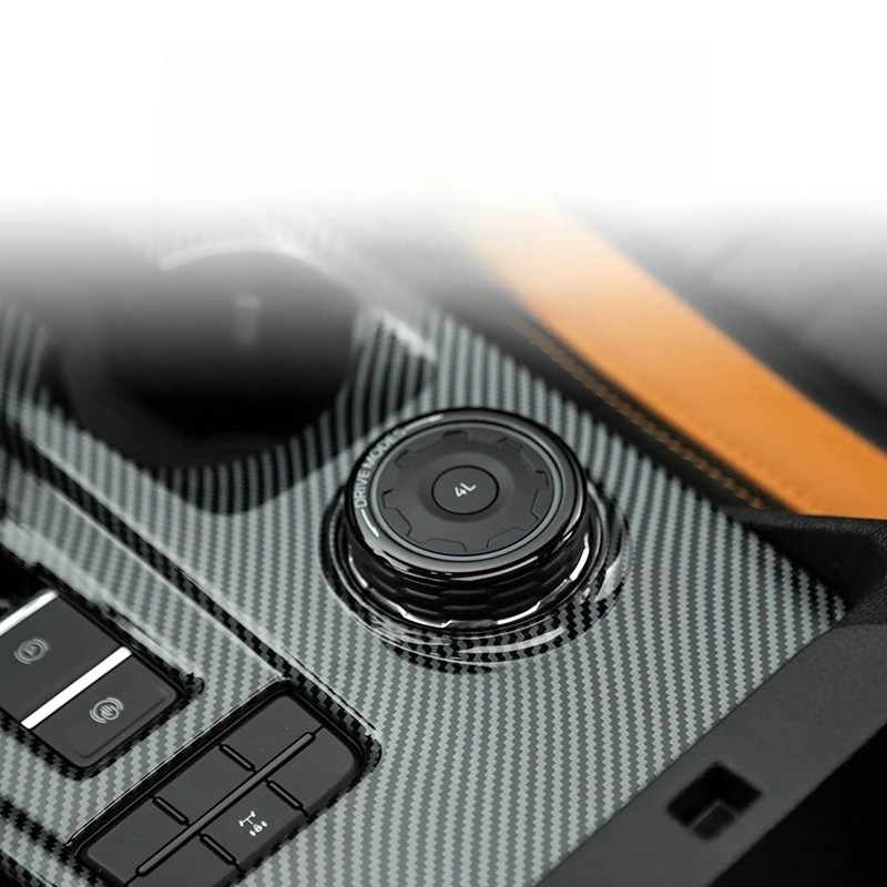 

Накладка панели ABS из углеродного волокна — крышка центральной консоли и переключателя с клейкой 3 м (не требуется инструменты) для автомобильных аксессуаров Ford Ranger