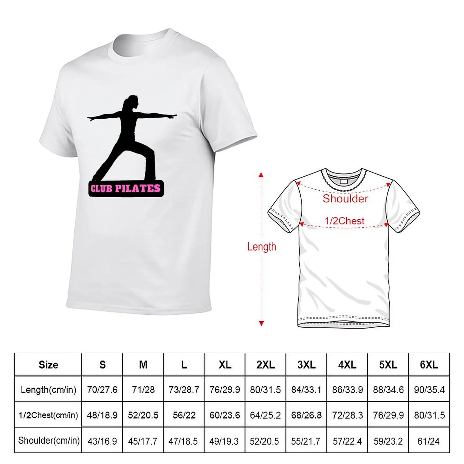 Club Pilates Sticker - Pilates Club T-Shirt man t shirt heavy cotton black cotton t-shirt plain for man package T-Shirt