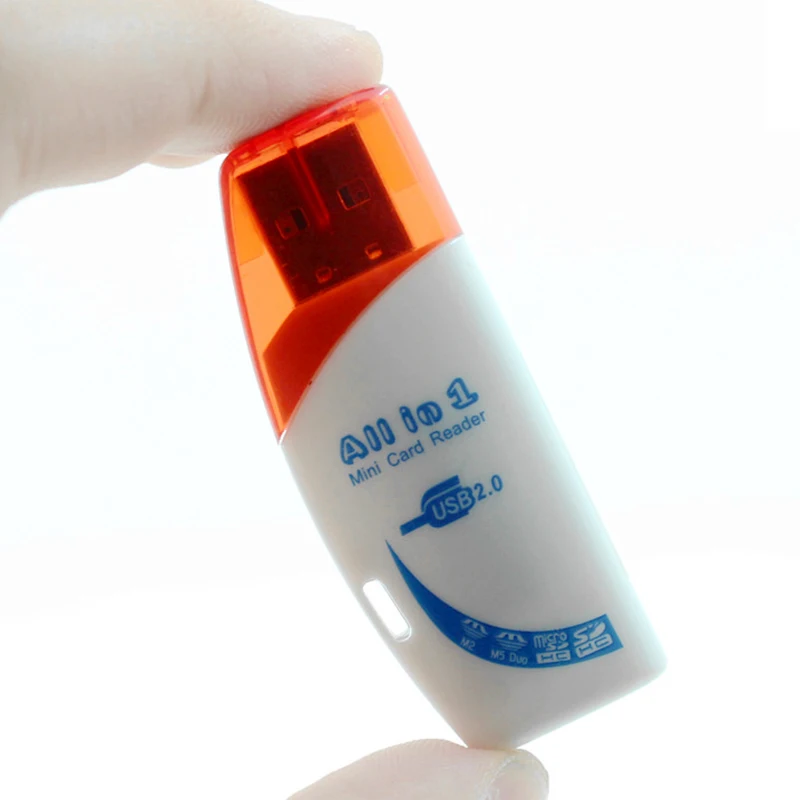 Multi-Color 4 In 1 Kaartlezer Adapter Usb 2.0 Voor Sd/Ms/Tf/M2 Lezer