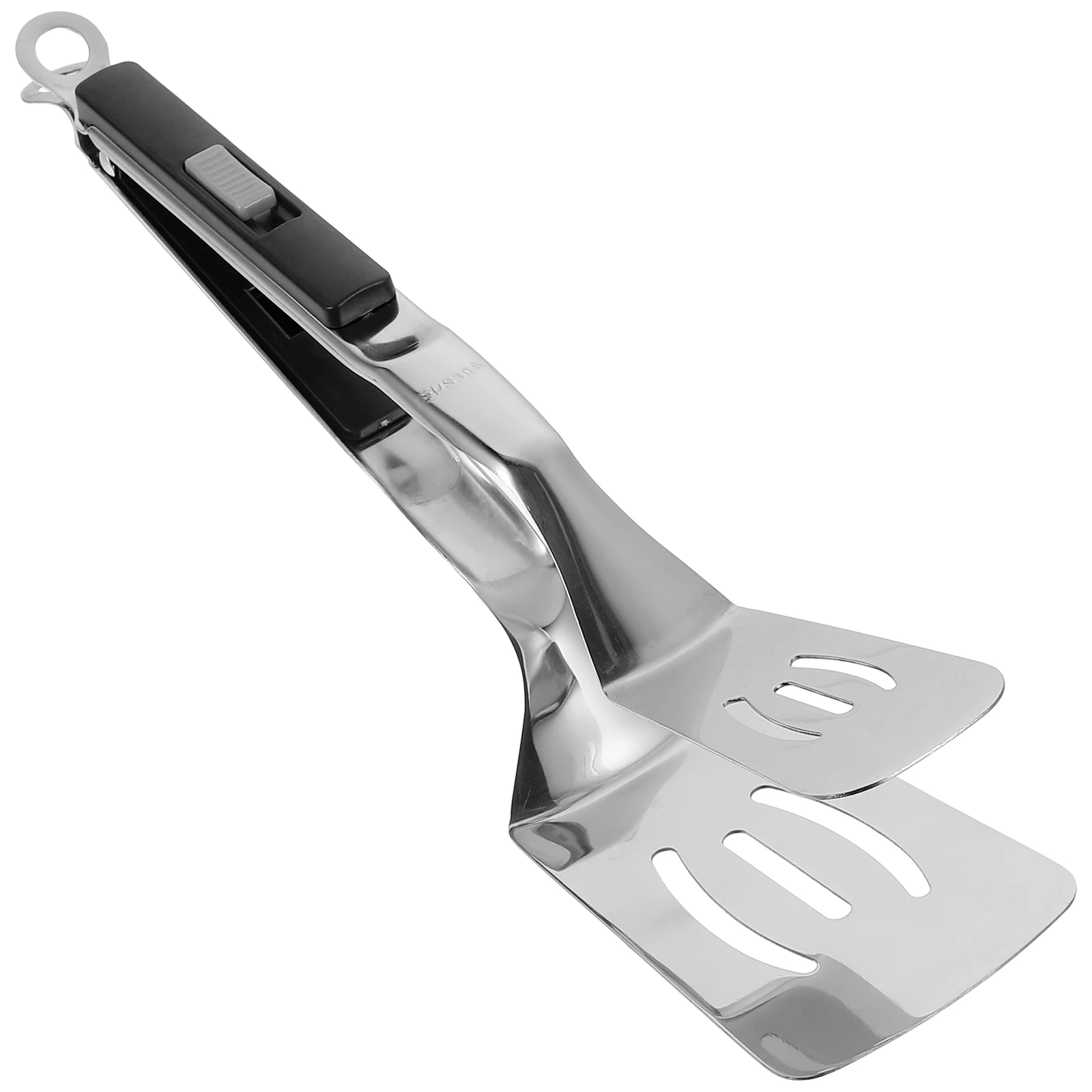 

Stainless Slide Clip Spatula Tong Red Food Spatula Tong Nonstick BBQ Kitchen Cooking Shovel Fish Frying Utensil